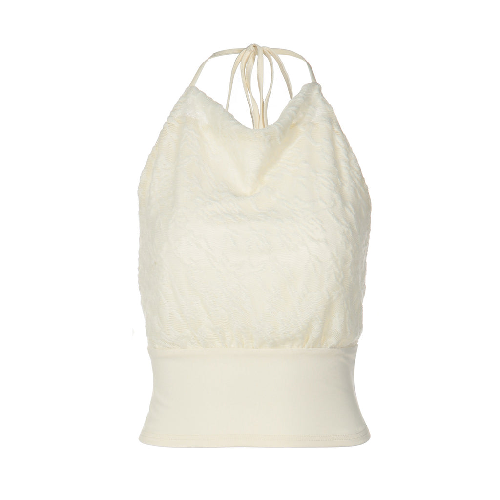 The Dahlia Backless Lace-Up Top