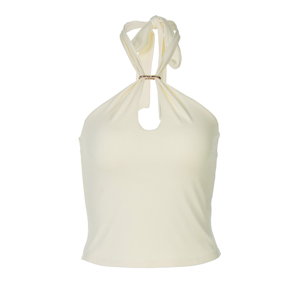 The Elodie Lace-Up Backless Tank