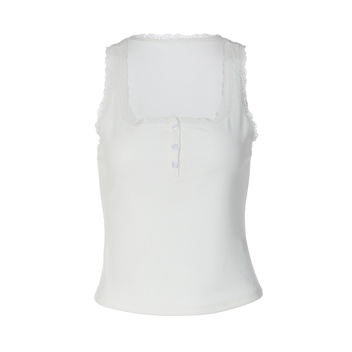 The Zaria Lace Spaghetti-Strap Top