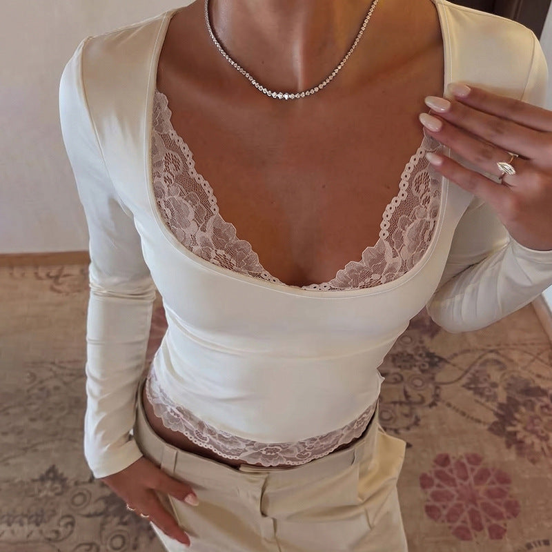The Zola Lace Fitted Tee
