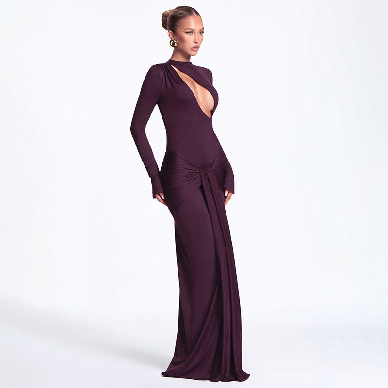 The Odette Cutout Tie-Detail Sheath Dress